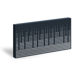 3D_Designový plotový panel Hliník s perforací GRAF 007 Bubliny – 1900×900 mm